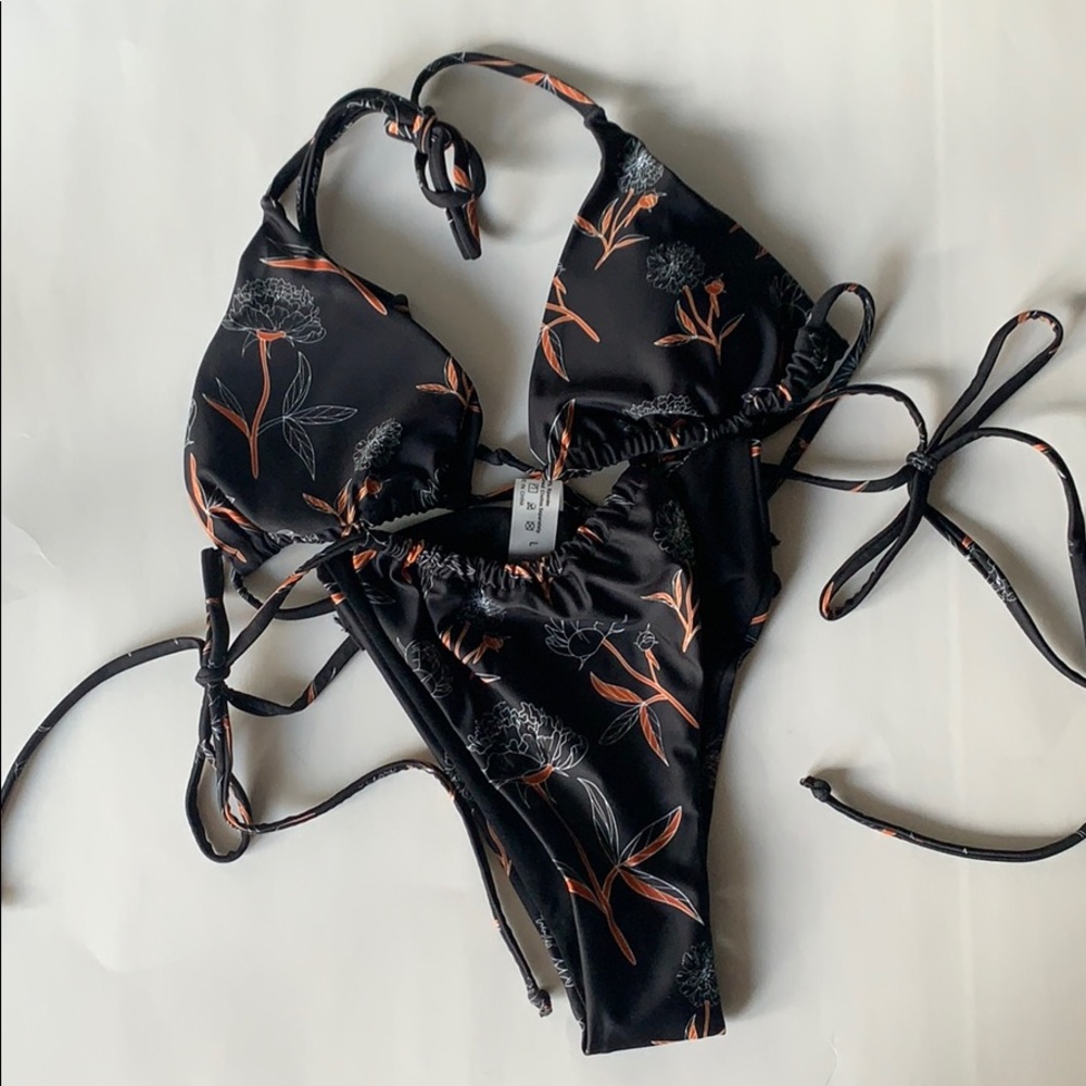 NEW SHEIN Floral Triangle Bikini